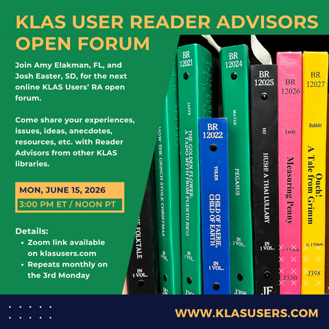 The next KLAS Users Reader Advisors Open Forum will be held at 3 PM / Noon PT Monday, June 15. Mark your calendar now and join our moderators on the 3rd Monday of each month. 