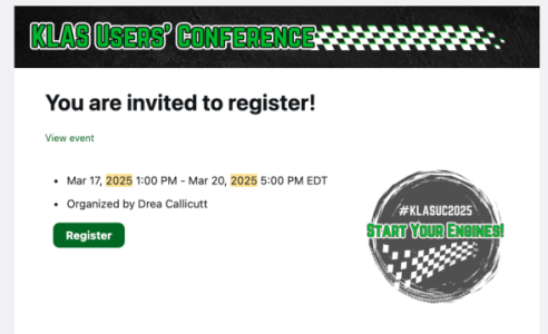Screenshot of the "You are invited to register." email from Zoom events.